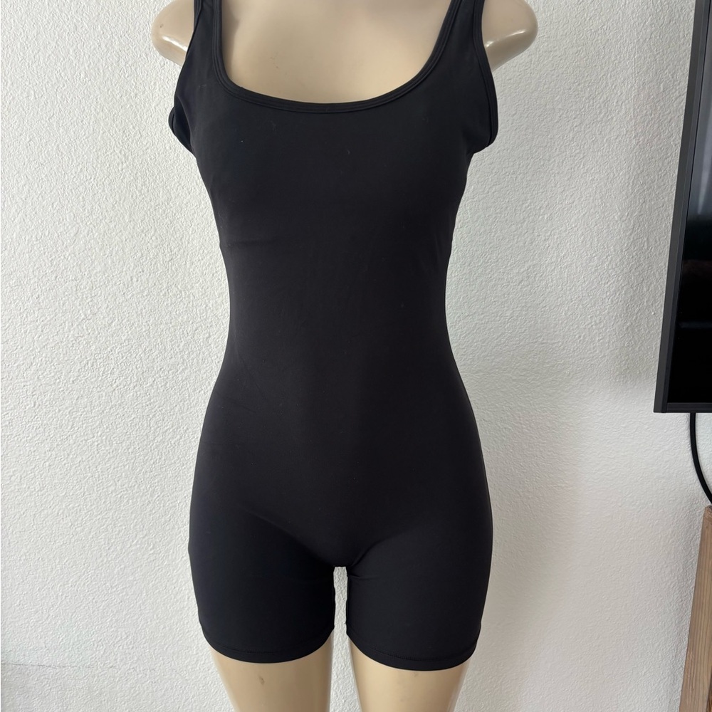 athletica Black Stretch Sleeveless Romper